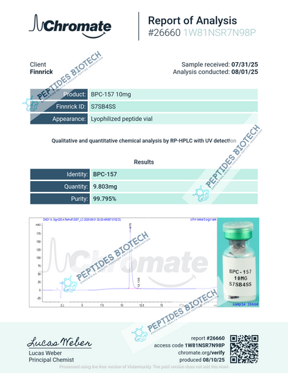 BPC-157 - 5 MG / Single Vial - Peptides BioTech