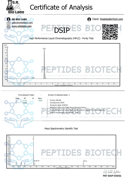 (DSIP) Delta Sleep Inducing Peptide